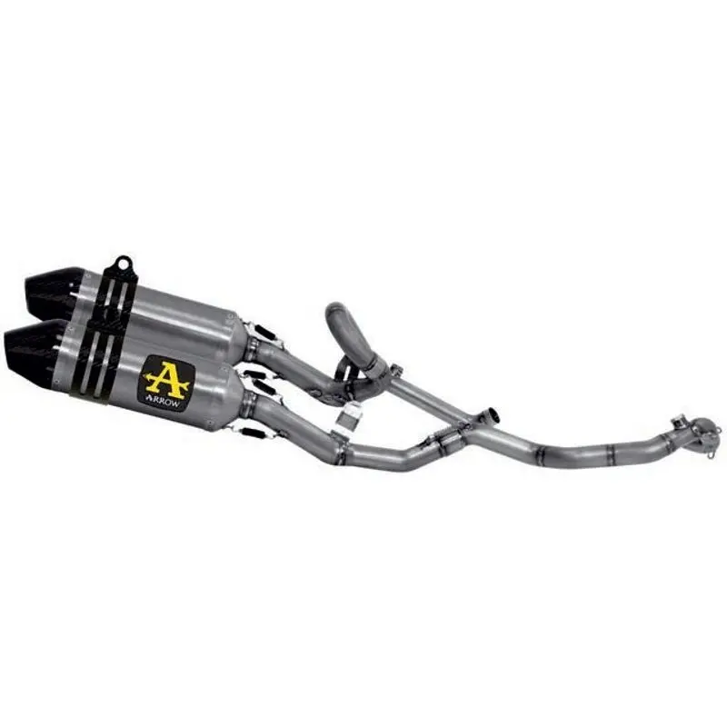 Arrow Aprilia Sx-V 4.5/5.5 '07/11 Full Titanium Mx Competition Full System Rh + Lh With Carbon End Cap 75110Tk 1