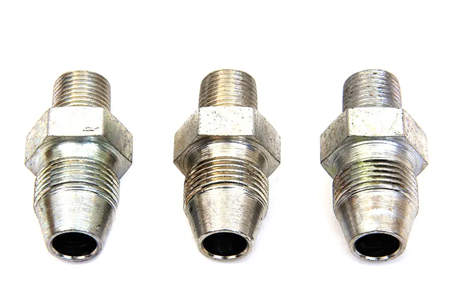 Cadmium Oil Line Fitting - V-Twin Mfg. 1