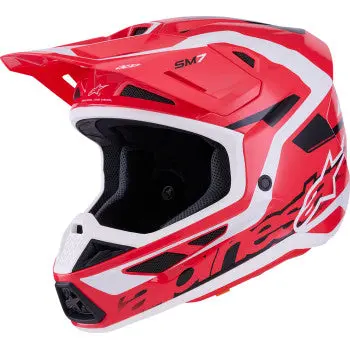 Alpinestars Sm7 Helmet - Deed - Gloss Red/Black/White - 2Xl 8302426-3139-Xxl 1