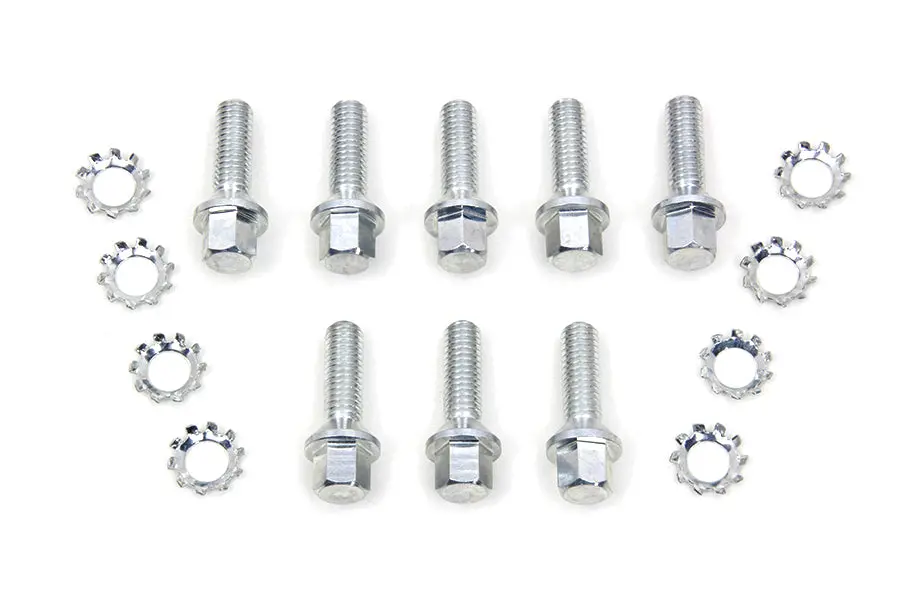 Nickel Tappet Block Hex Screw - V-Twin Mfg. 1