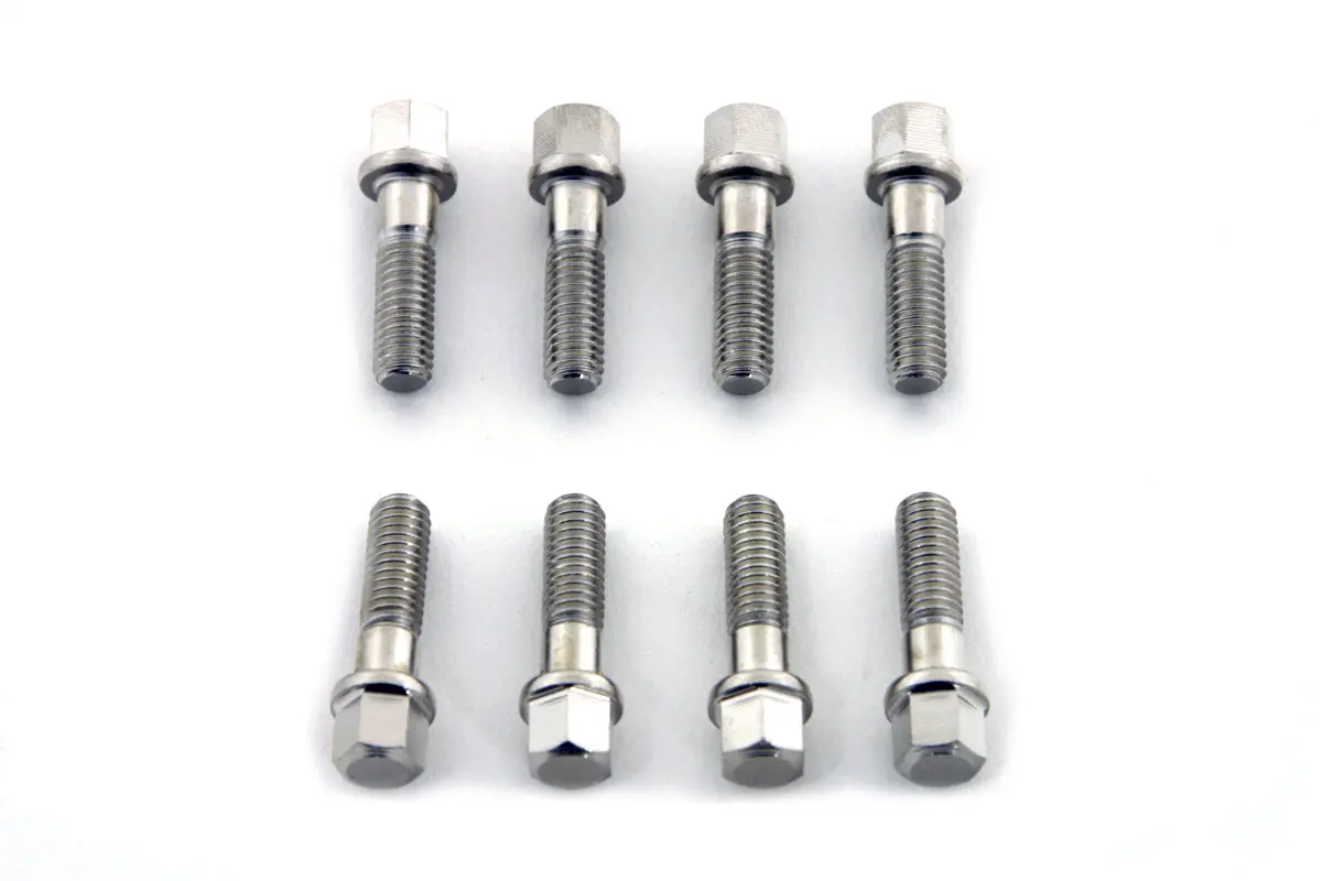 Nickel Plated Tappet Block Screw Set - V-Twin Mfg. 1