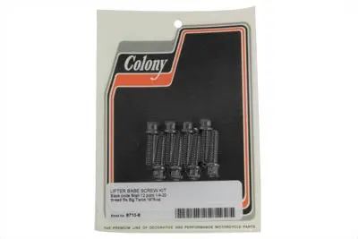 Tappet Block Screw Kit Black - V-Twin Mfg. 1