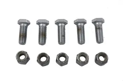 Disc Hex Bolt And Nut Set Chrome - V-Twin Mfg. 1