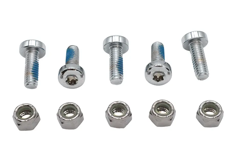 Chrome Front Brake Disc Bolt Set - V-Twin Mfg. 1