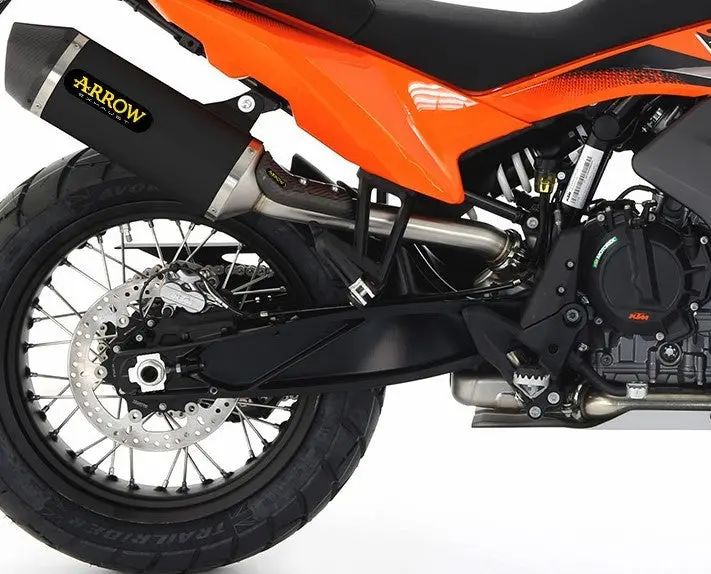 Arrow Exhaust Race-Tech Slip-On Exhaust, Aluminum Dark For Ktm 790 /890 Adventure 2025-2026  /Husqvarna Norden 901 24-25  71990Akn 1