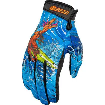 Icon Hooligan™ Dino Fury Gloves - Blue - 3Xl 3301-4640 1