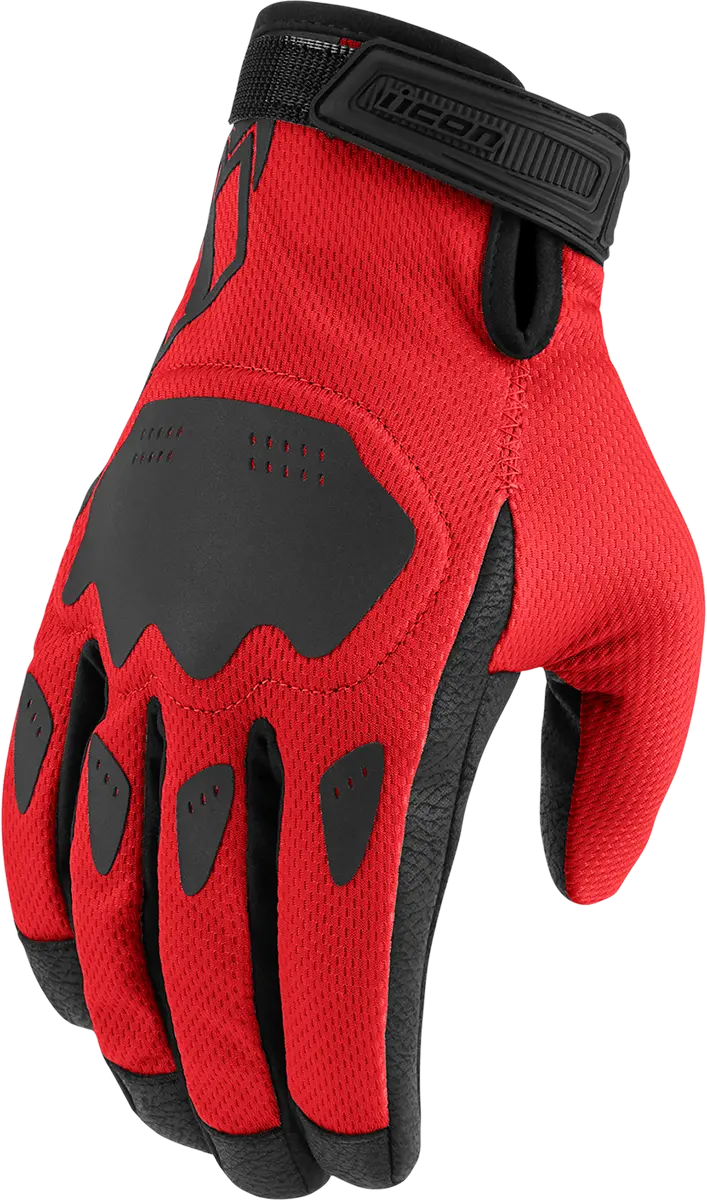 Icon Hooligan™ Ce Gloves - Red - 3Xl 3301-4389 1