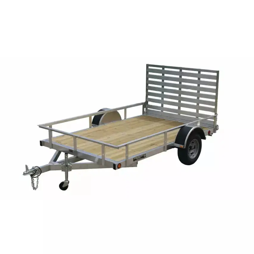 Trophy Trailer - Single Axle - Open Side - Aluminum Utility Trailer - Sizes: 8Ft - 14Ft 1