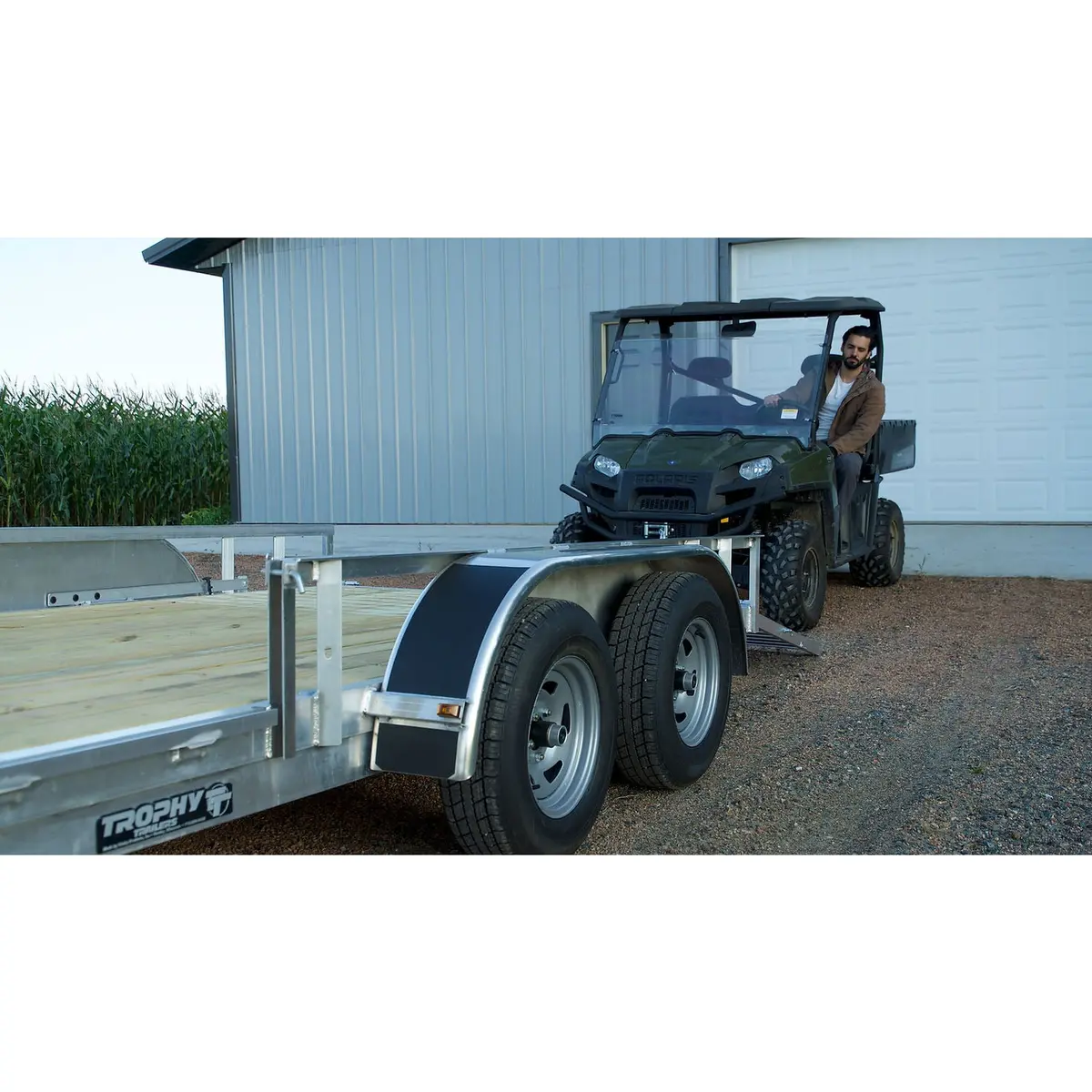 Trophy Trailer - Tandem Axle - Open Side - Aluminum Utility Trailer - Sizes: 12Ft - 16Ft 1