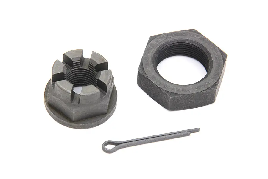 Front Axle Nut Kit Parkerized - V-Twin Mfg. 1