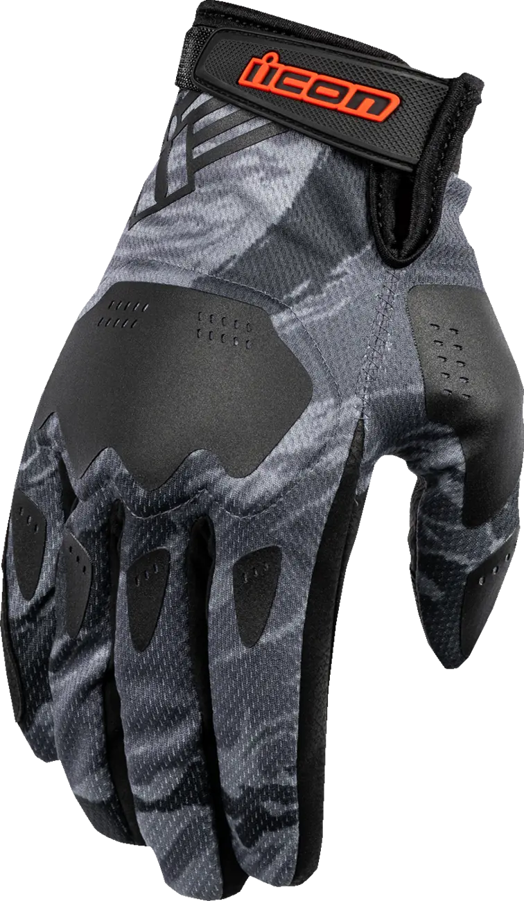 Icon Hooligan™ Tiger's Blood Gloves - Gray - Medium 3301-4630 1