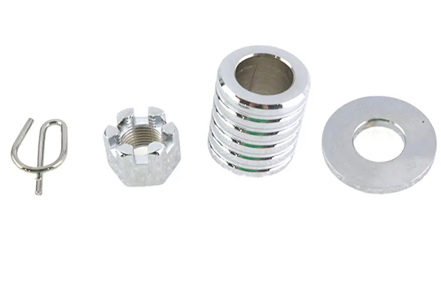 Rear Axle Spacer Kit Chrome - V-Twin Mfg. 1