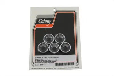 Chrome Countersunk Washer Set 5/16 Inch - V-Twin Mfg. 1