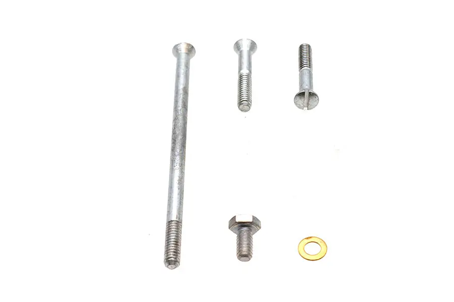 Primary Cover Screw Kit Cadmium - V-Twin Mfg. 1