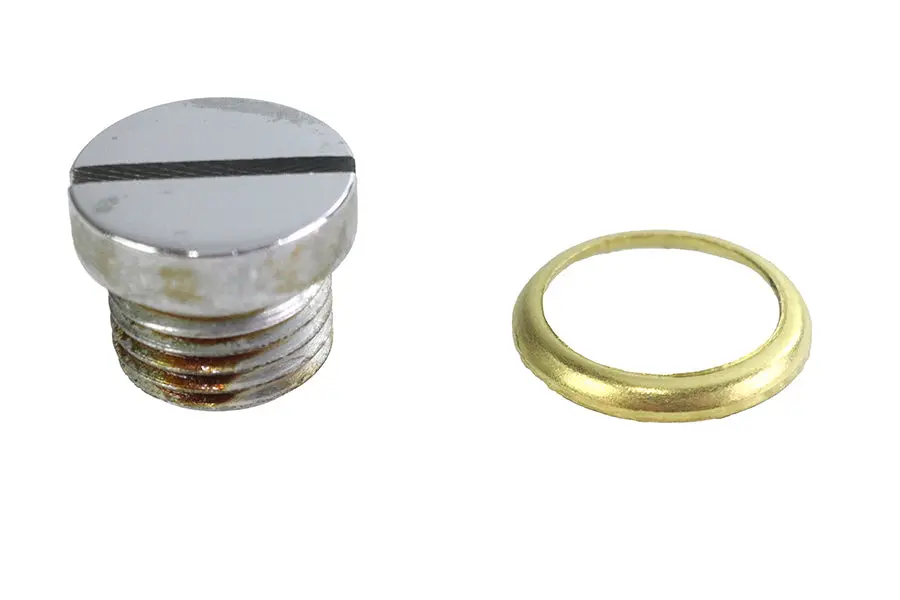 Oil Screen Plug Chrome - V-Twin Mfg. 1