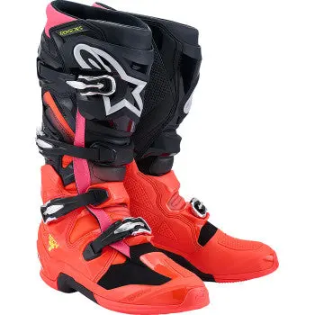 Alpinestars Tech 7 Boots - Black/Fluorescent Red/Fluorescent Pink - Us 11 / Eu 45.5 2012025-1576-11 1