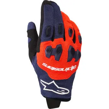 Alpinestars Pro-Dura Gloves - Navy/Hot Orange/White - Large 3560425-7162-L 1