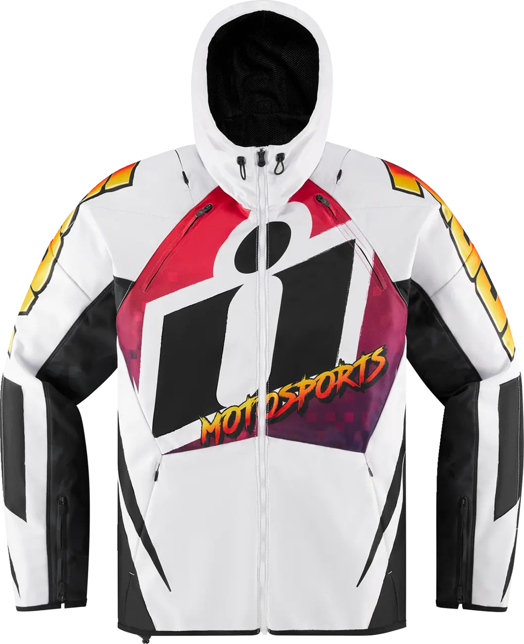 Icon Airform Quarterflash Jacket - White/Black/Red - 2Xl 2820-5960 1