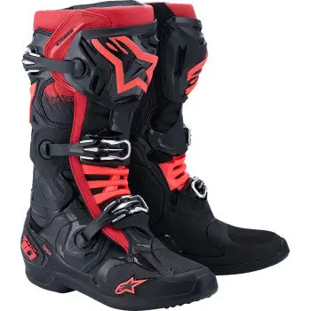 Alpinestars Tech 10 Boots - Black/Red - Us 13 / Eu 48 2010020-13-13 1