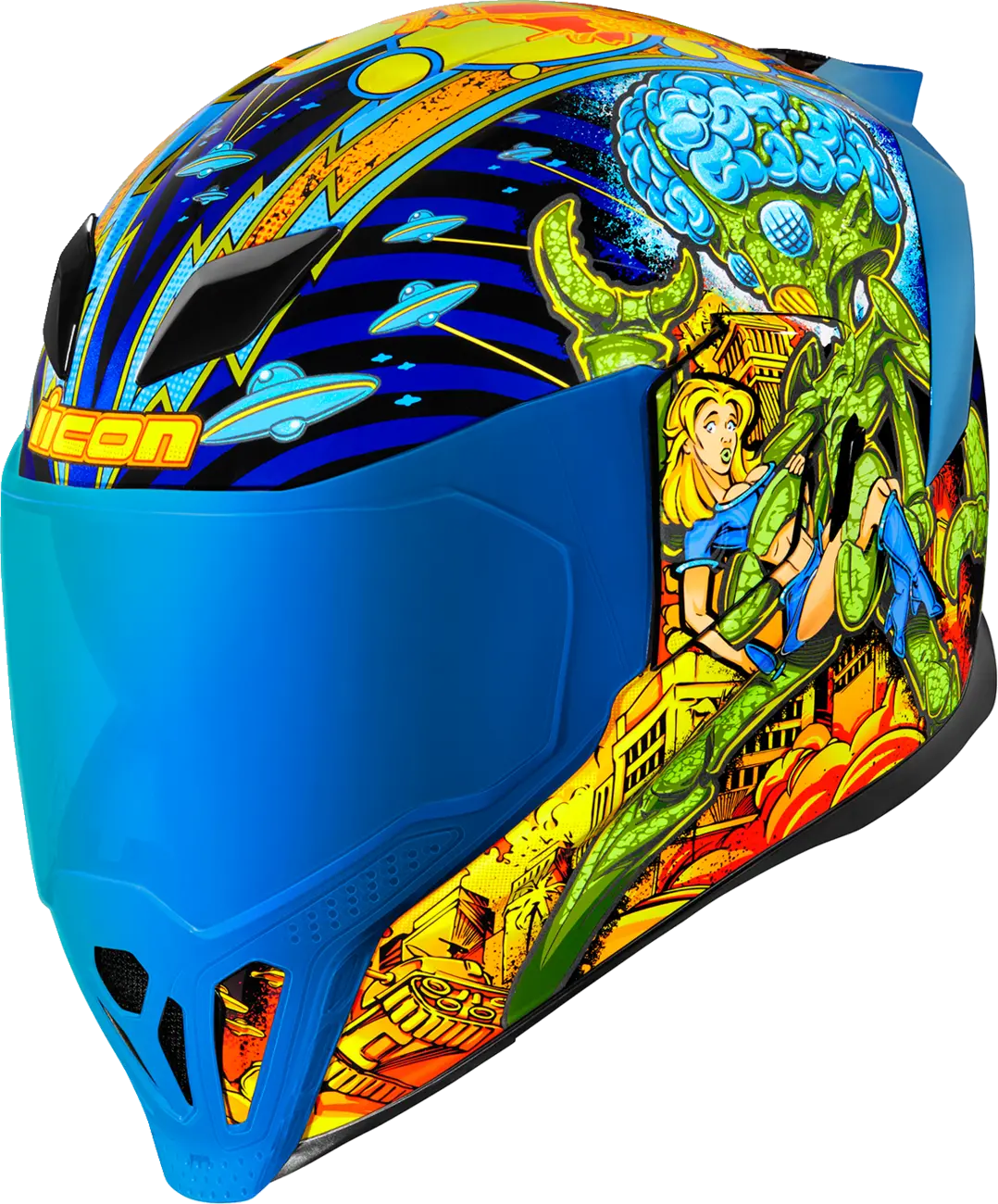 Icon Airflite™ Helmet - Bugoid Blitz - Blue - 2Xl 0101-15551 1