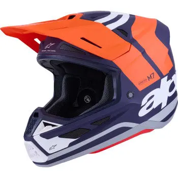 Alpinestars Sm7 Helmet - Core - Matte Orange/Blue - Large 8301826-408-L 1