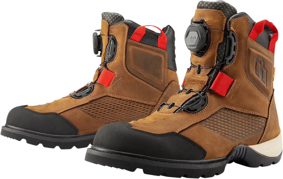Icon Stormhawk Boots - Brown - Size 9 3403-1164 1