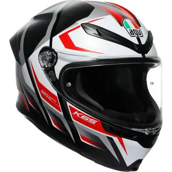 In Stock Agv K6 S Helmet - Karve - Matte Black/White/Red - Small 2118395002-025-S 1
