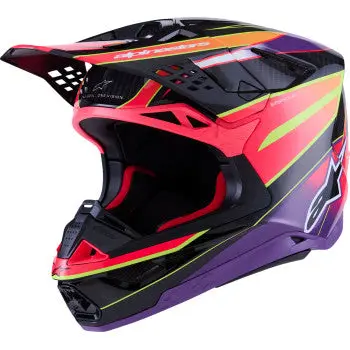 Alpinestars Supertech M10 Helmet - Mips® - Era - Gloss Pink/Violet/Yellow Fluo - 2Xl 8301223-3145-Xxl 1