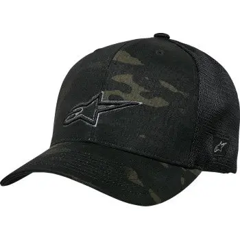 In Stock Alpinestars Recon Trucker Hat - Camo Black 1235-81470-160-Os 1