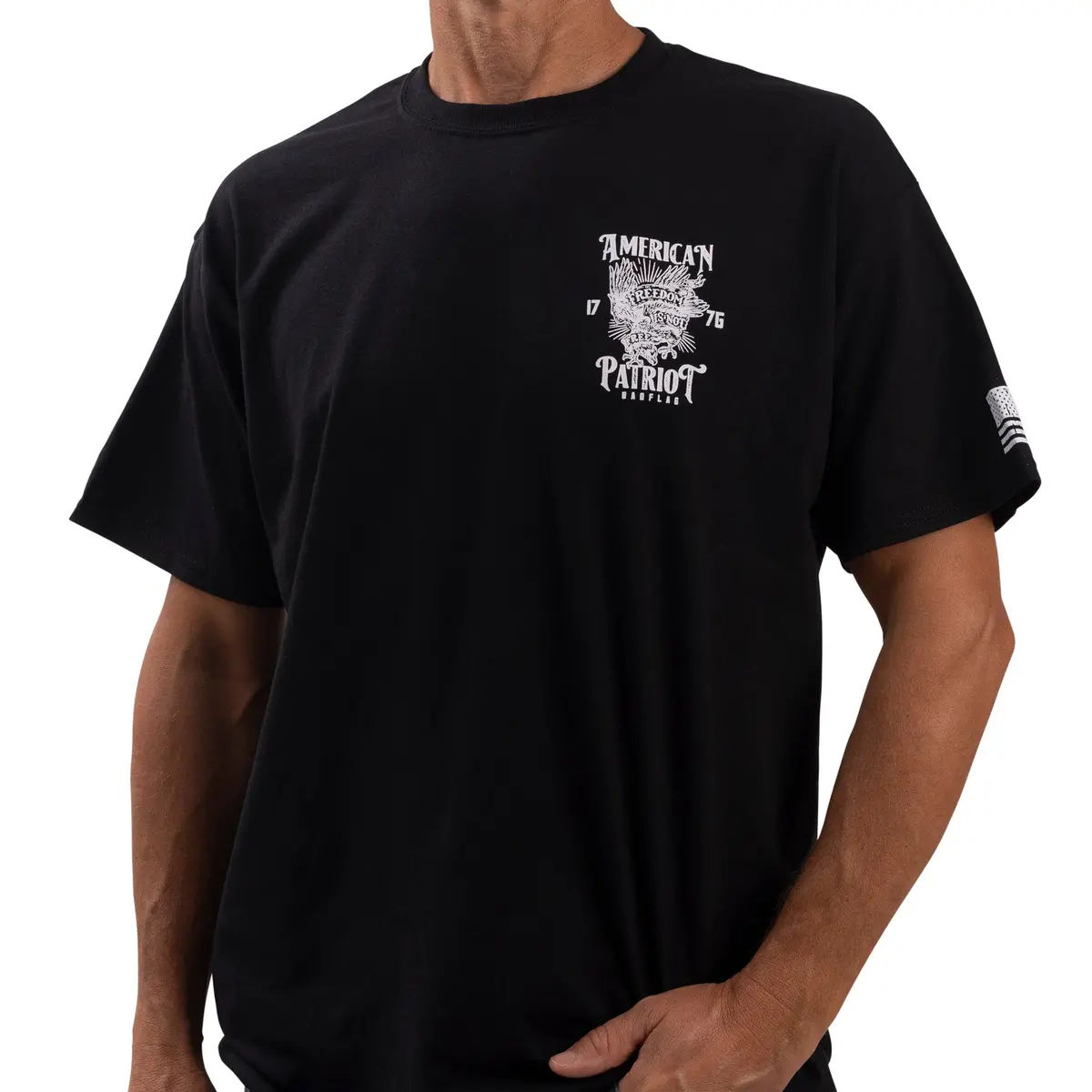 American Patriot Chest Logo Graphic Tee 1