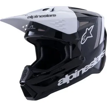Alpinestars Sm3 Helmet - Radium - Gloss Black/White/Gray - Xs 8300826-1546-Xs 1