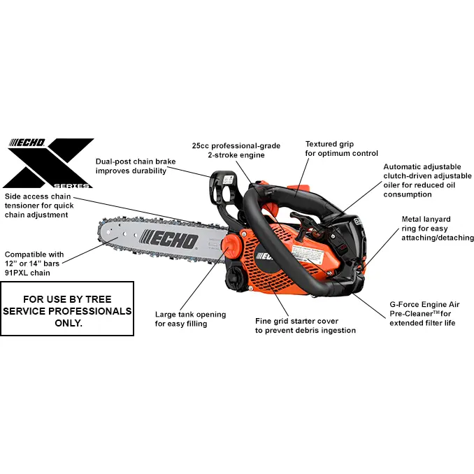 Echo Cs-2511T Professional Top Handle Chain Saw 1