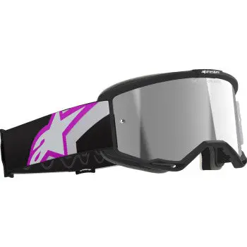 Alpinestars Goggles Vision 5 Goggle - Corp - Light Gray/Purple - Silver Mirror Lens 5101825-9285 1