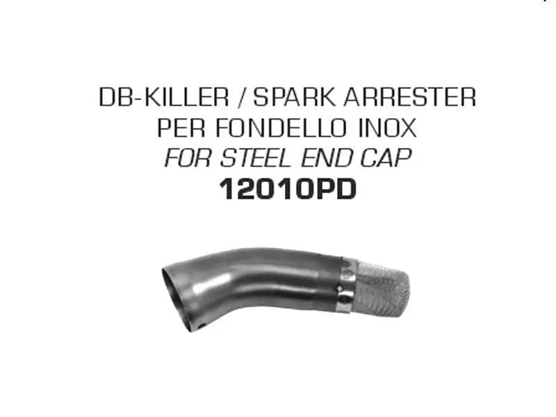Arrow Yamaha Tenere  700 19-20 Spark Arrester For Indy Race With Increased Gas Outlet 12010Pd 1