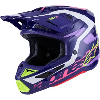 Alpinestars Sm7 Helmet - Deed - Gloss Purple/Pink - Xs 8302426-3142-Xs 1