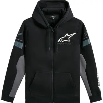 Alpinestars Esemex Zip Hoodie - Black/Charcoal - Large 1235-53200-1018-L 1
