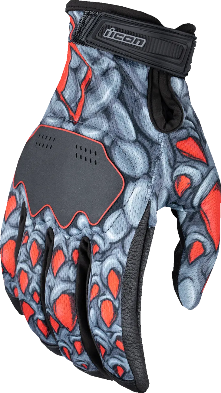 Icon Hooligan™ Kryola Kreep Gloves - Red - 3Xl 3301-4733 1