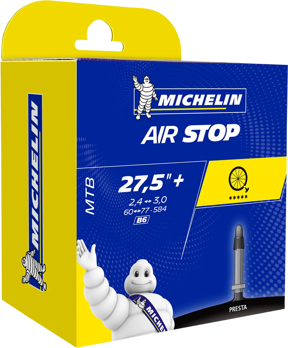 Michelin Air Stop Tube - 2.4"-3.0"X27.5" - Presta 40 Mm 77989 1