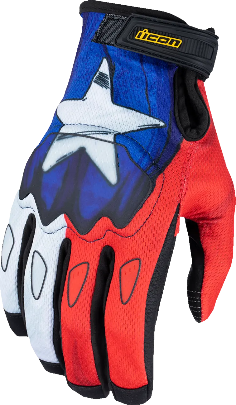 Icon Hooligan™ Ce Tejas Libre Gloves - Blue - Large 3301-4718 1