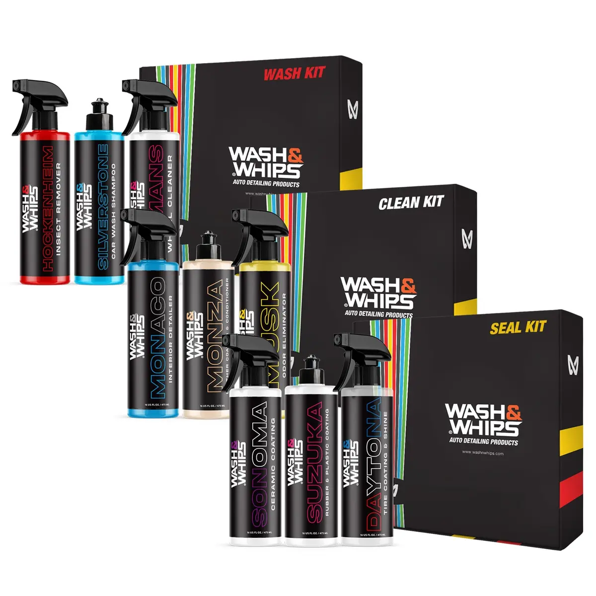Wash&Whips 3-Step Car Care System 1