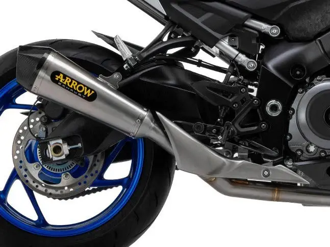 71938Xk Arrow Sx-Kone Slip-On Exhaust, Nichrome For Suzuki Gsx-S1000 21 -24 /Gx 2024 1