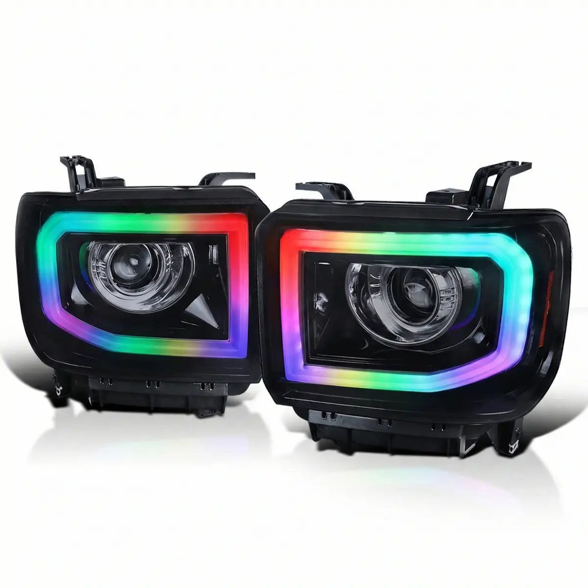 Ntxglow Rgb Headlights (14 - 19 Gmc Sierra 1500 / 2500 / 3500) 1