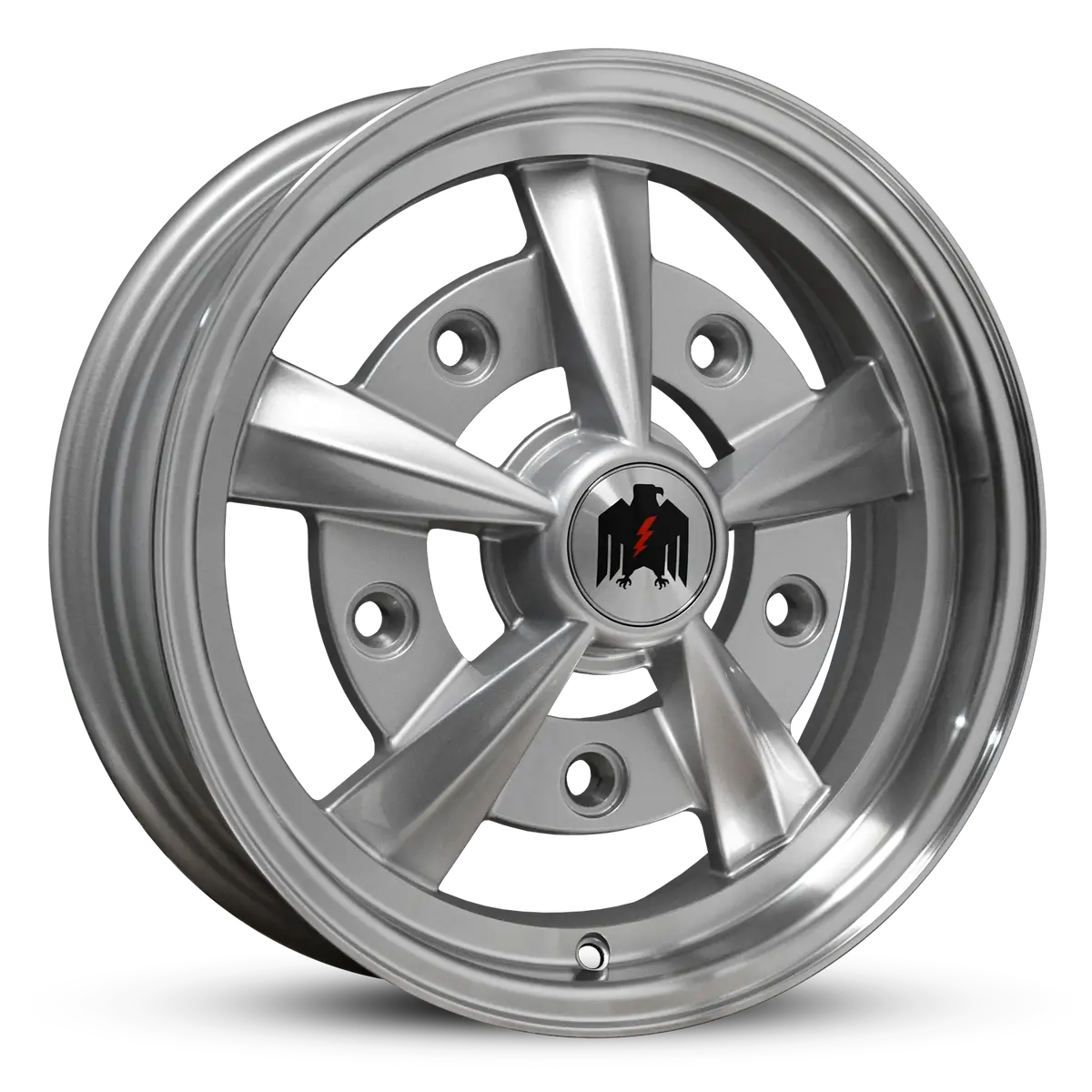 Hans | Gloss Silver Machined Lip 1