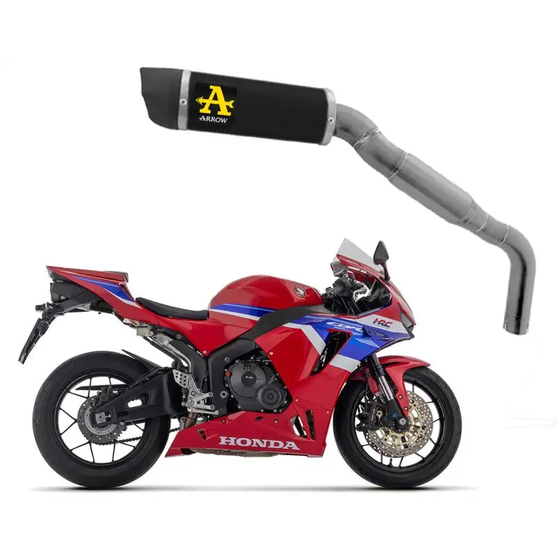 In Stock  Fire Sale   71971Akn Arrow Indy Race Exhaust, Aluminum Dark  For Honda Cbr600rr 24-25 1