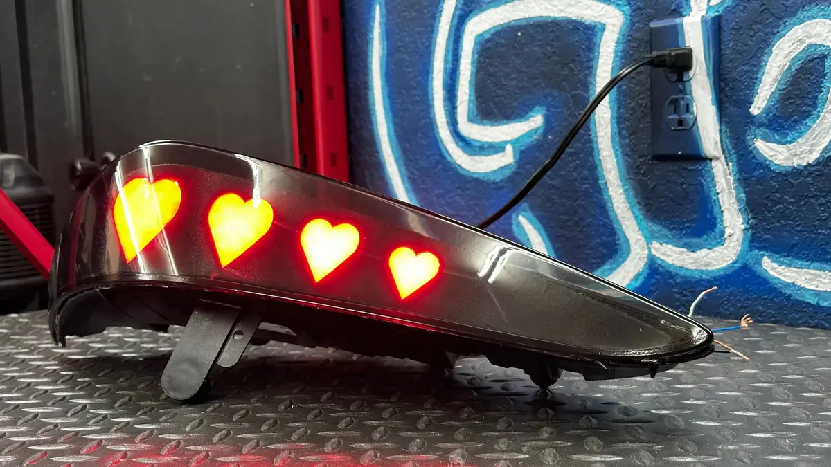 Ntxglow Heart Tail Lights (Mk5 Toyota Supra) 1