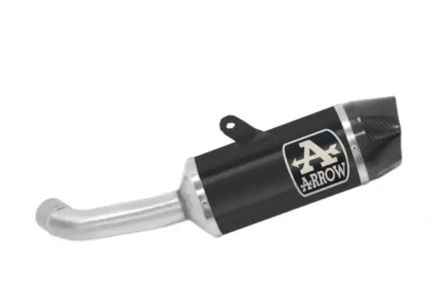 72631Akn Arrow Husqvarna Svartpilen 401 '20 Homologated Aluminum Dark Indy Race Exhaust With Welded Link Pipe 1
