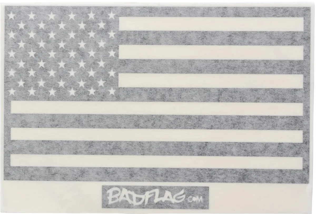 Black American Flag Vinyl Decal (Left And Right Sides) 1