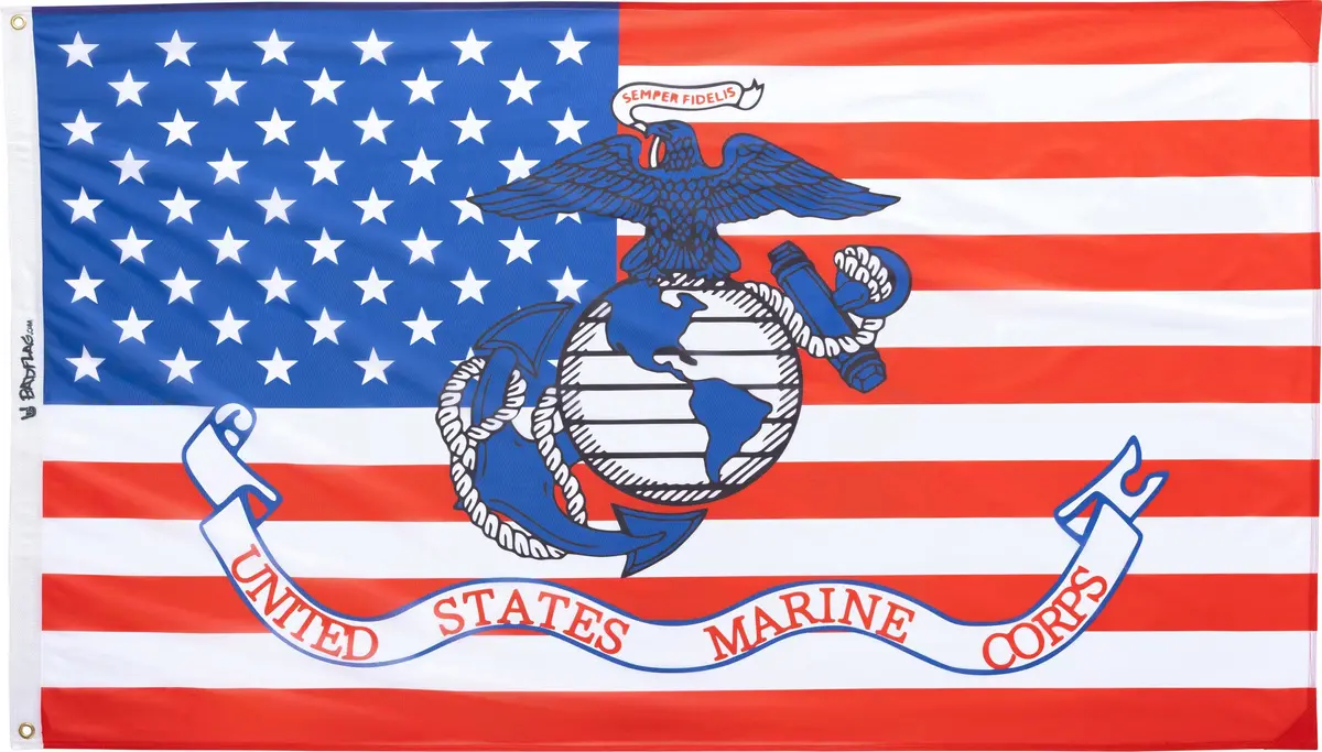 United States Marine Corps American Flag 1