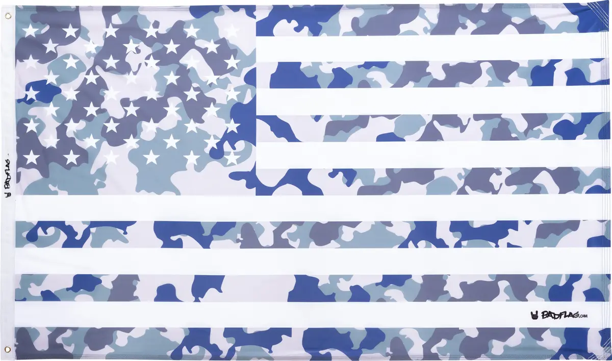 Arctic Camo American Flag 1