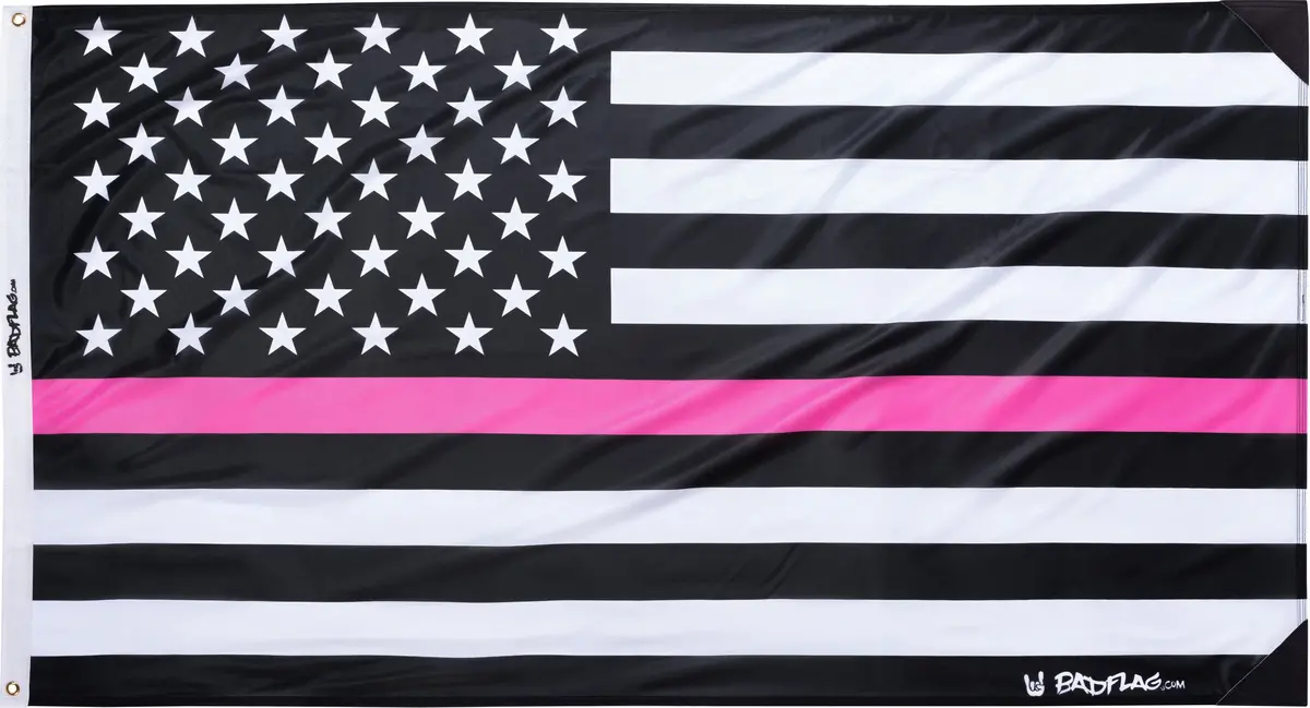 Pink Line American Flag 1